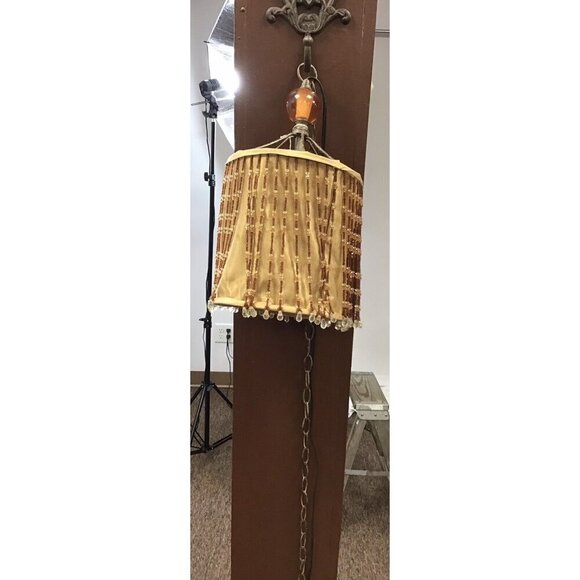 Antique Hanging Light Fixture with 10 FT Cord and Chain - Picture 3 of 4